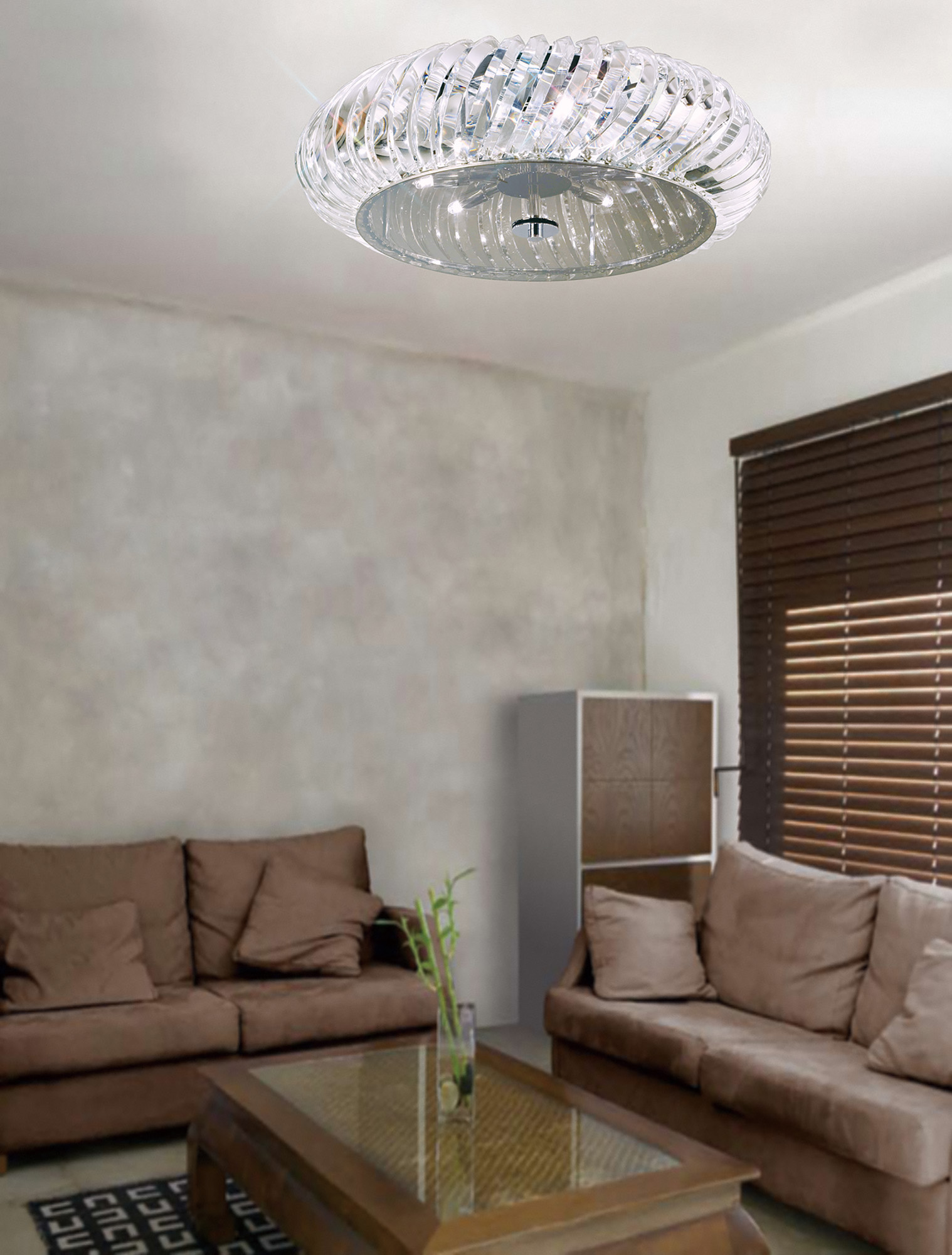 Banda Crystal Ceiling Lights Diyas Ringed & Square Crystal Fittings Banda Crystal Ceiling Lights Diyas Ringed & Square Crystal Fittings